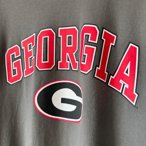 Georgia Bulldogs Basic Arch Long Sleeve T-Shirt - Gray - Men's Size XL - Picture 2 of 4